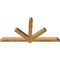 Ekena Millwork Kennewick Rough Sawn Timber Gable Bracket, Western Red Cedar, 72"W x 36"H x 4"D x 4"F, 12/12 Pitch GBW072X36X0404KEN00RWR - alternate 4